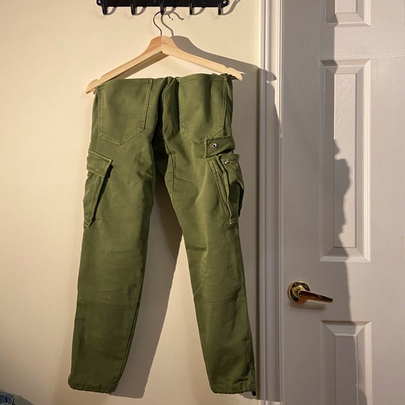 ZARA Green Cargo Joggers - Picture 2 of 4